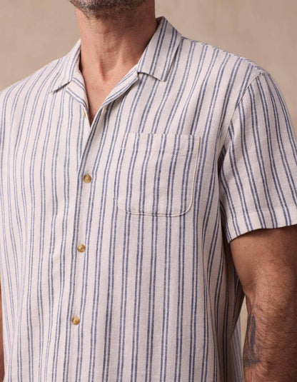 Freshwater Camp Shirt - Vintage Blue Stripe