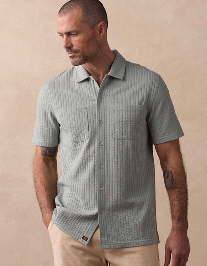 Knit Getaway Button Up - Juniper