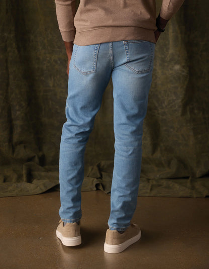 Comfort Terry Jean - Medium Wash