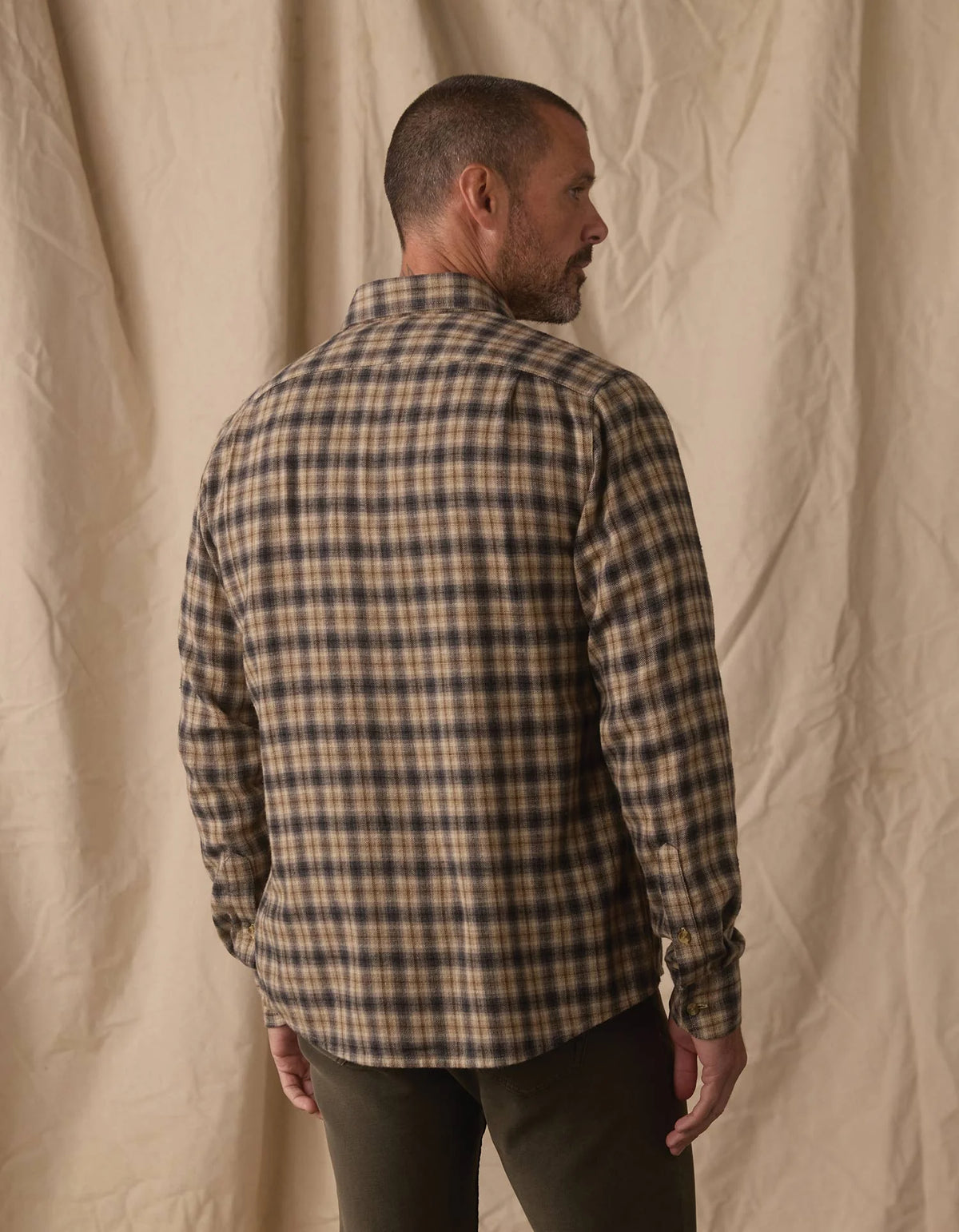 Hudson Double Brushed Flannel - Toasted Chestnut Plaid