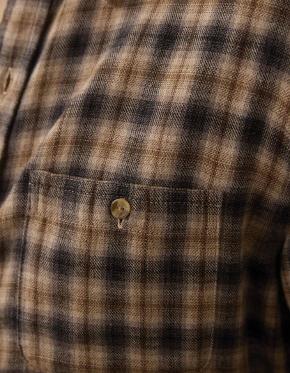 Hudson Double Brushed Flannel - Toasted Chestnut Plaid