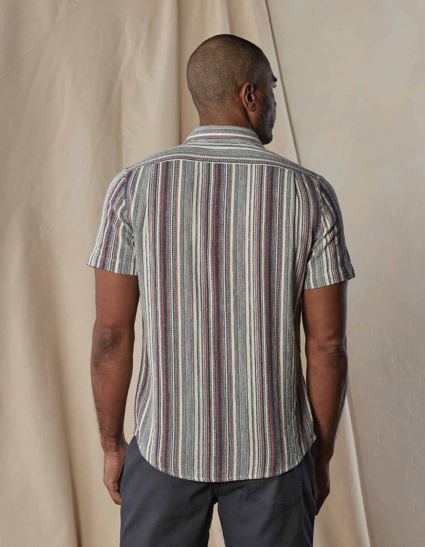 Freshwater Button Up Shirt - Americana Stripe