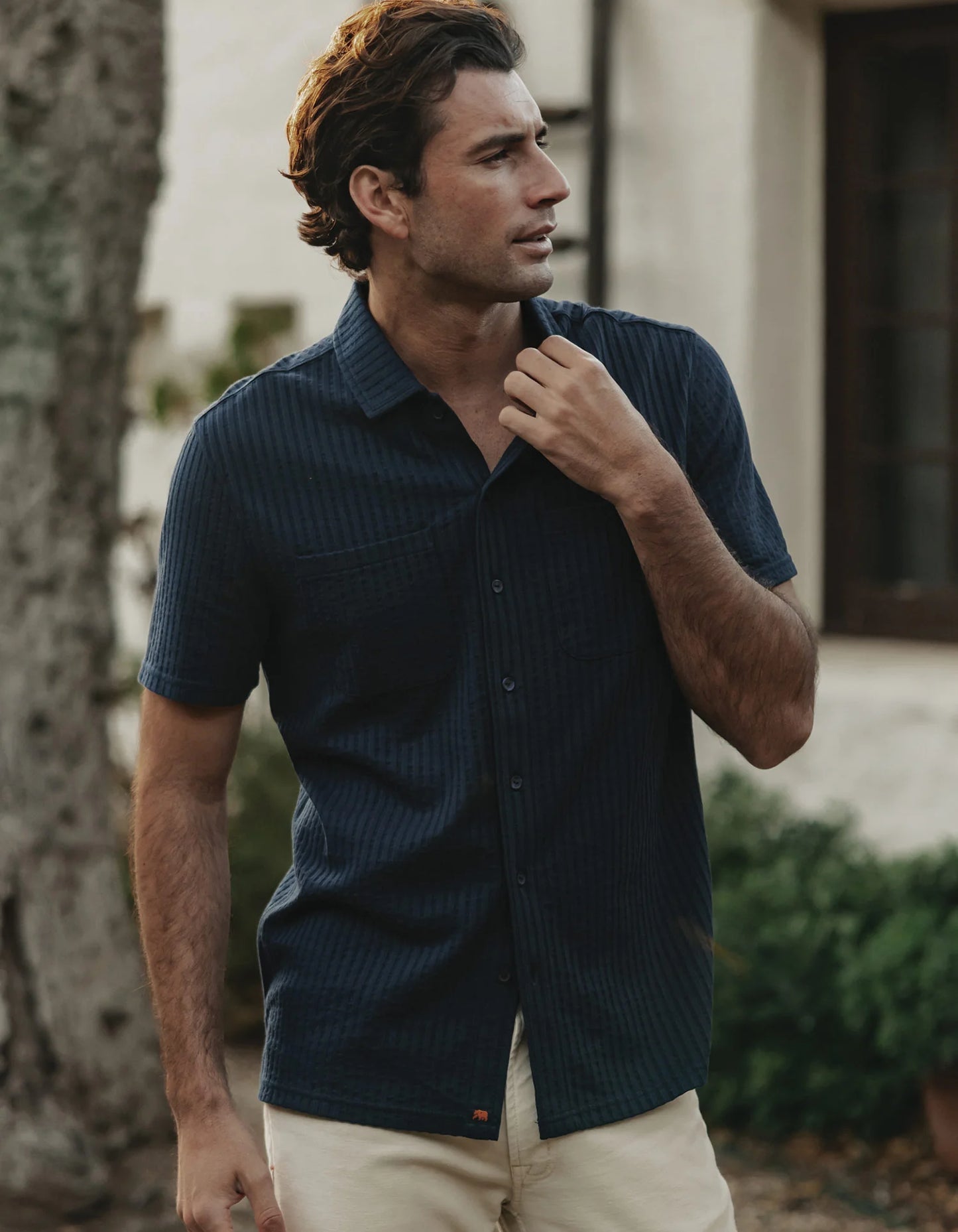 Knit Getaway Button Up - Navy