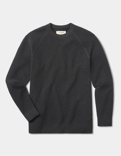 Coolmax Textured Crewneck Sweater - Charcoal
