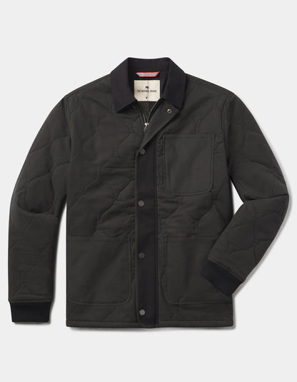 James Canvas Quilted Lodge Jacket - Phantom Black