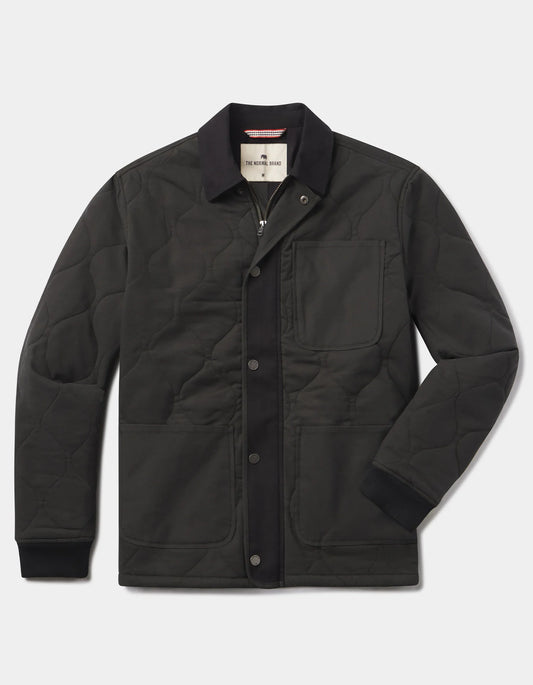 James Canvas Quilted Lodge Jacket - Phantom Black