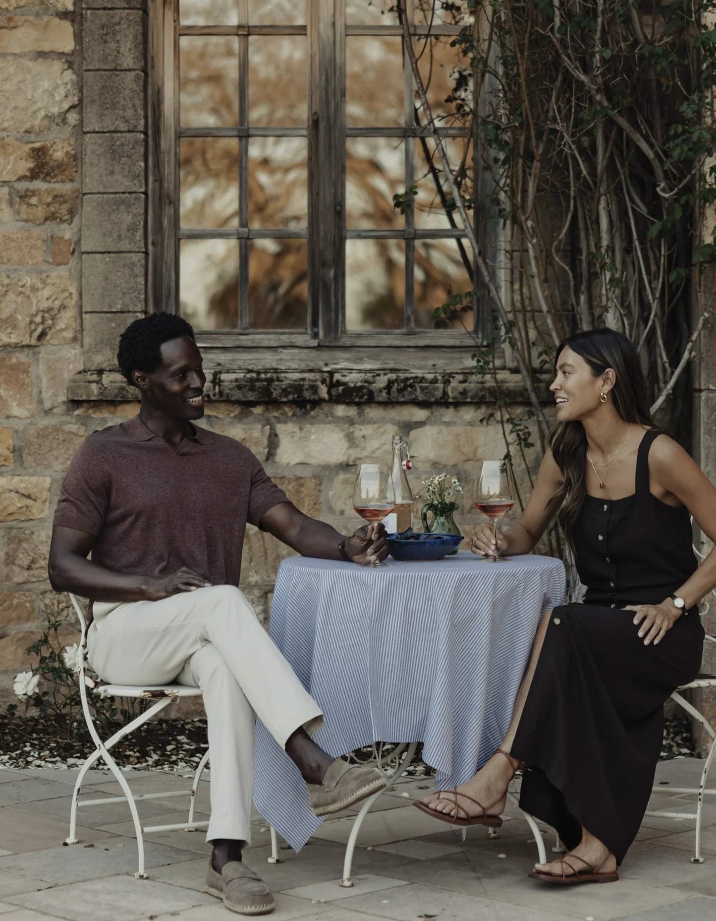Summer Linen Blend Polo - Espresso