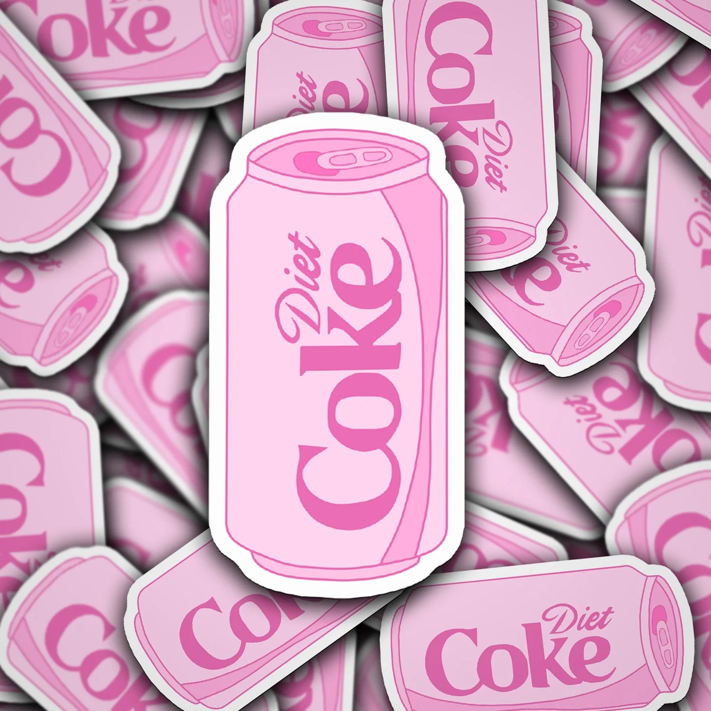 Vinyl Decal Pink Diet Coke Sticker