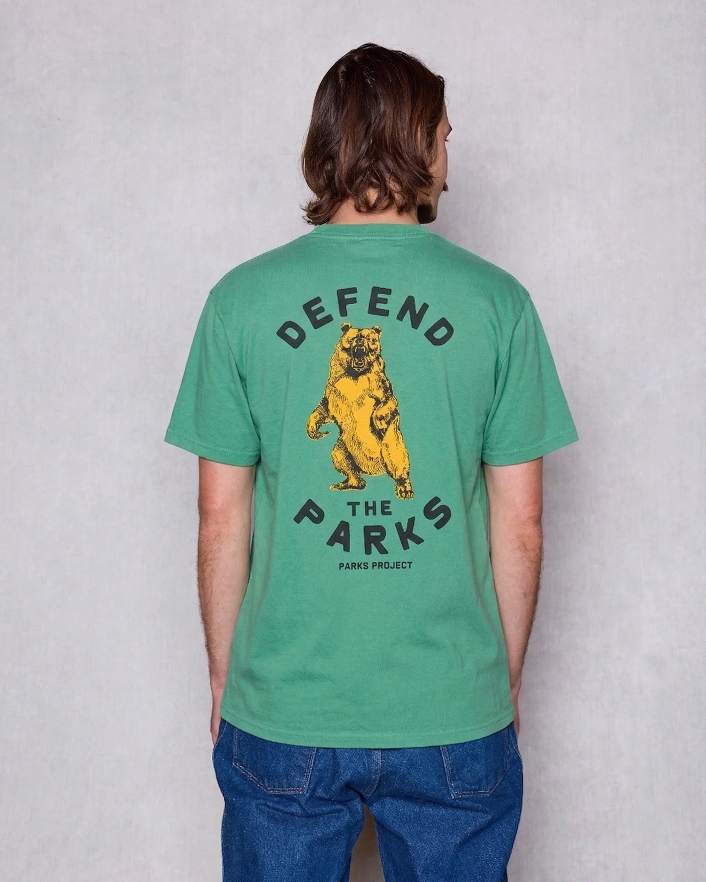 Defend the Parks Bear Pocket Tee - Sage