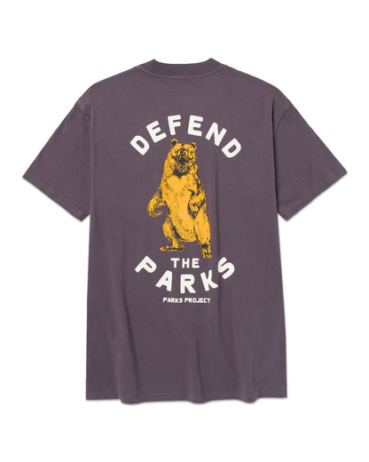 Defend the Parks Bear Pocket Tee - Graphite