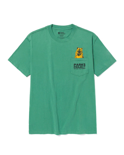 Defend the Parks Bear Pocket Tee - Sage