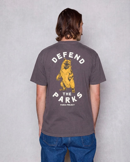 Defend the Parks Bear Pocket Tee - Graphite