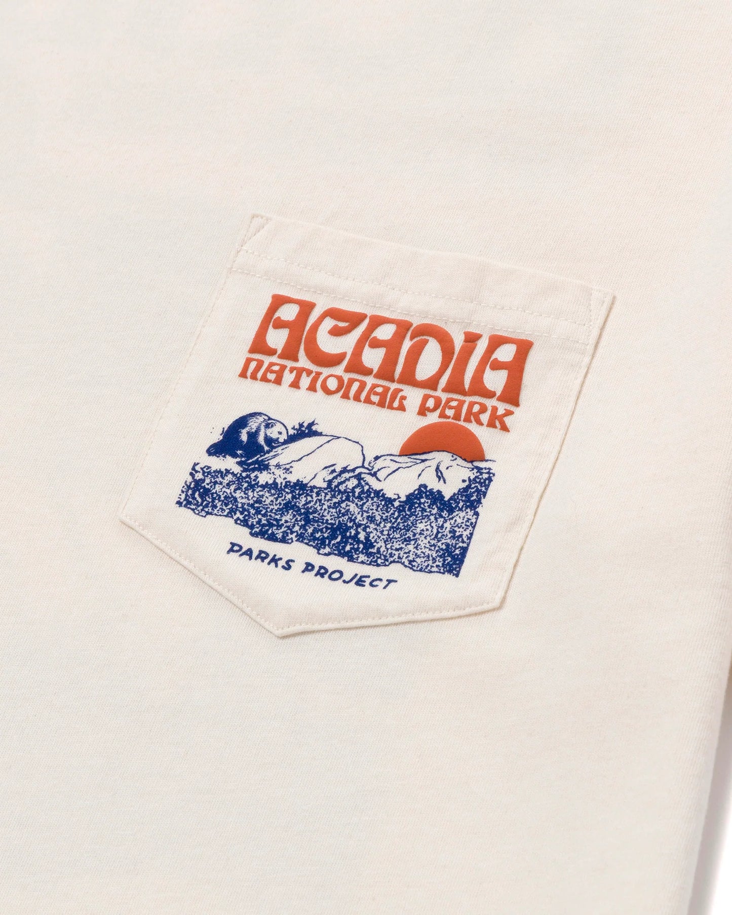 Acadia Puff Print Pocket Tee