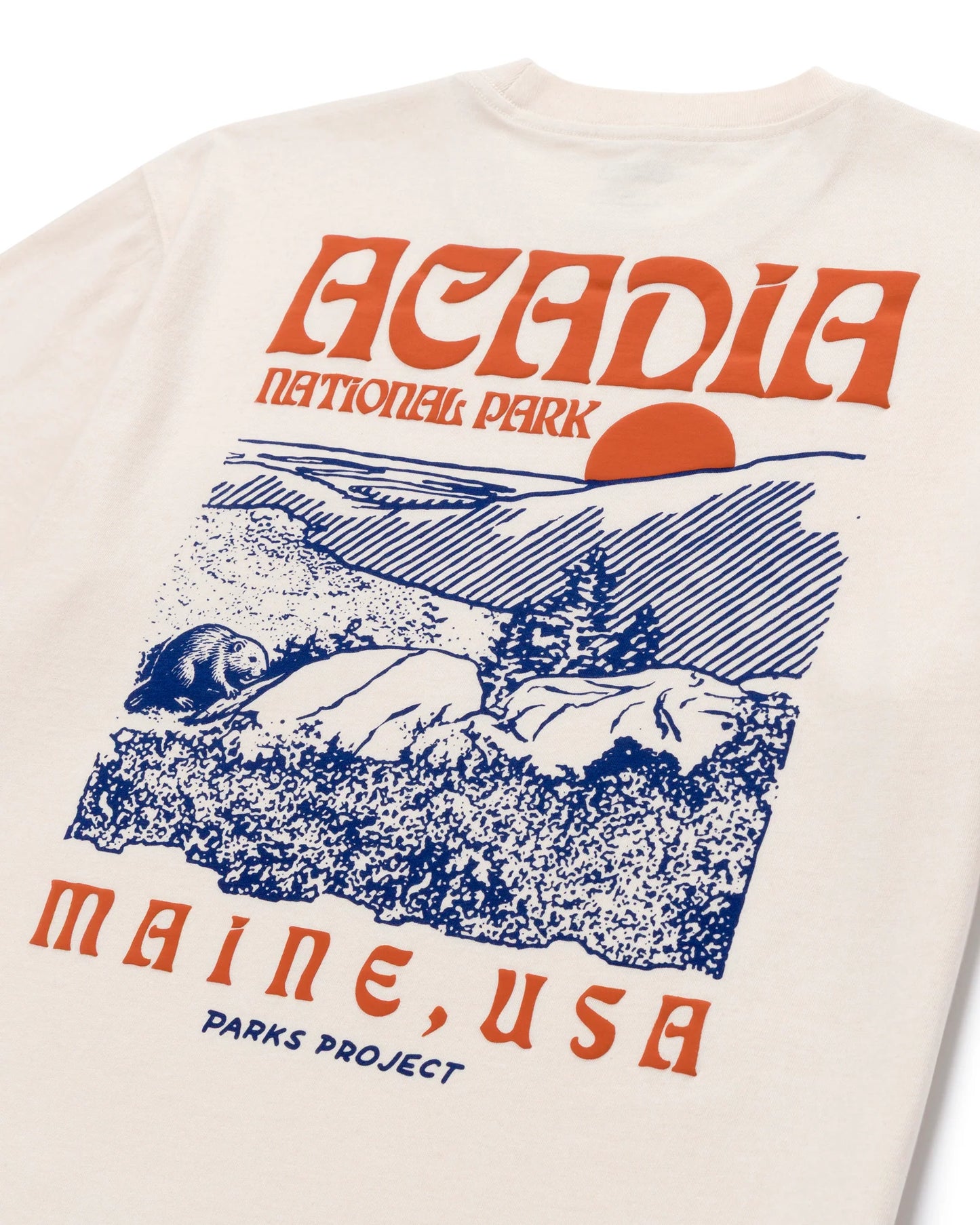 Acadia Puff Print Pocket Tee