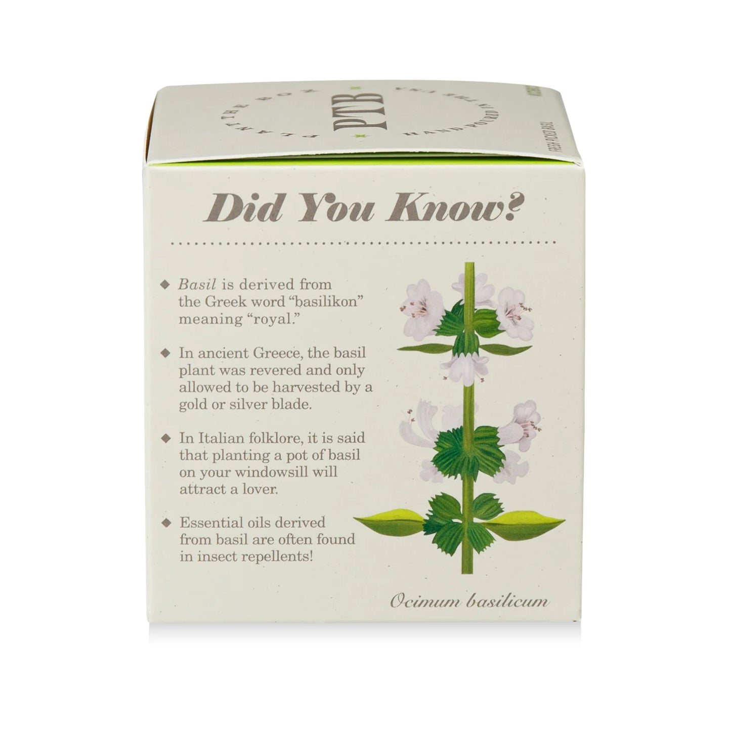 Plant The Box Candle - Fresh Picked Basil