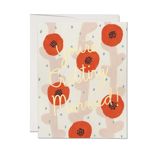 Wedding Poppies Greeting Card