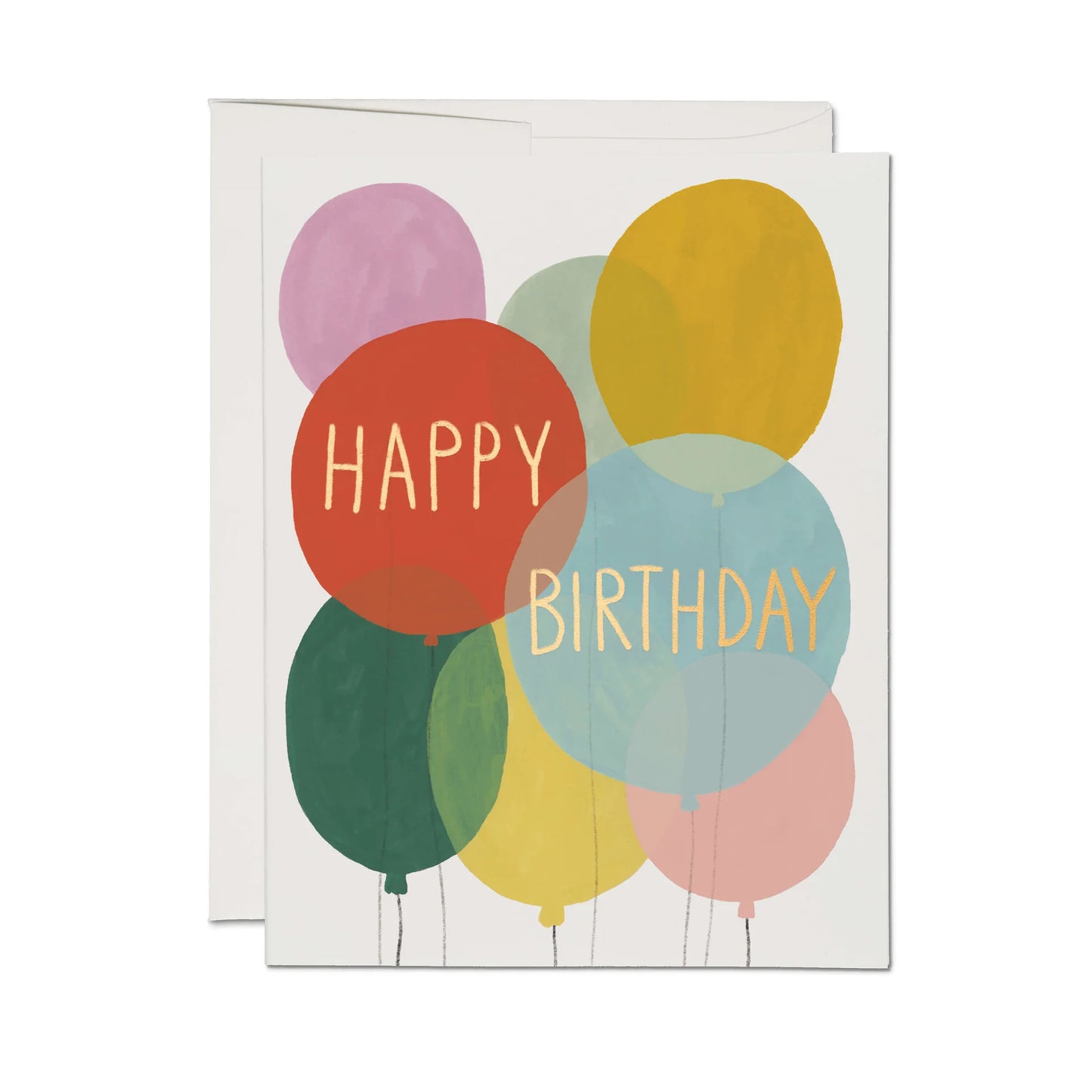 Birthday Balloons Greeting Card