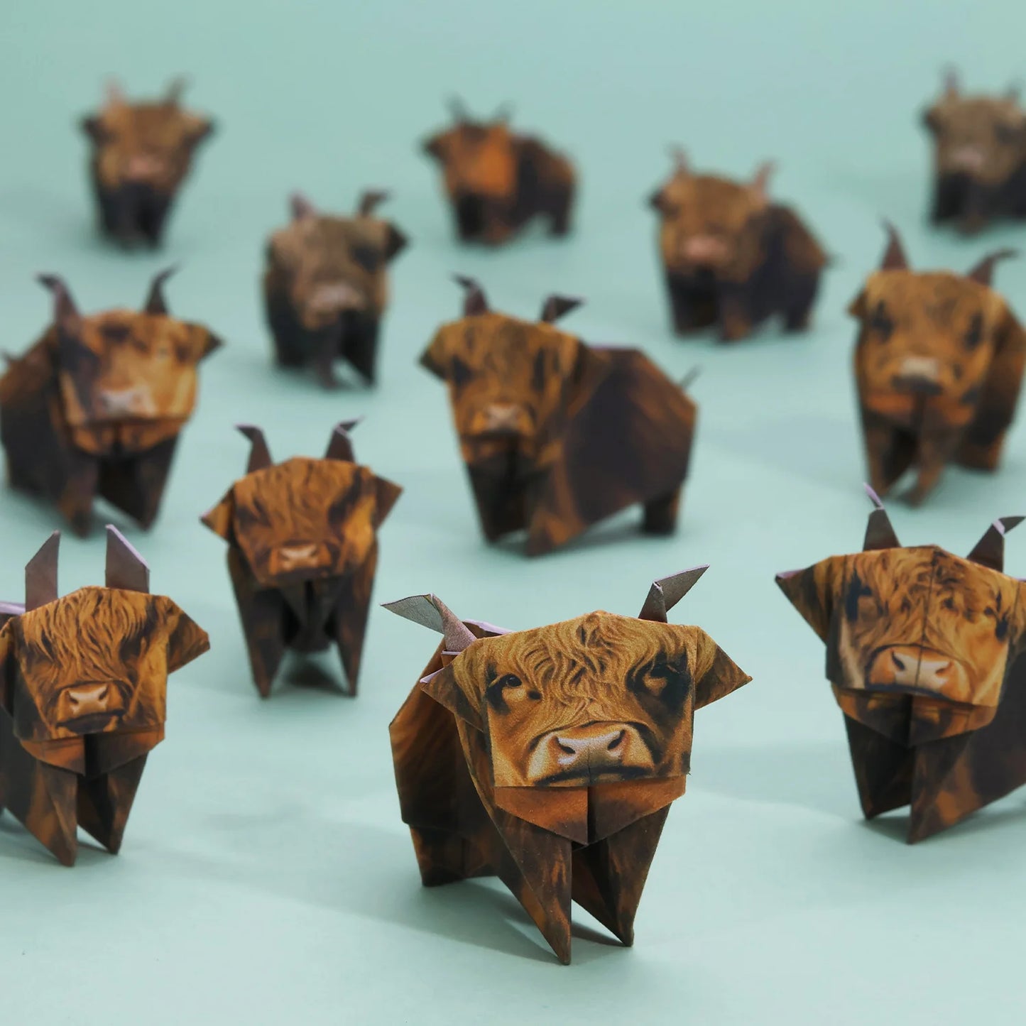 Paper Highland Cows