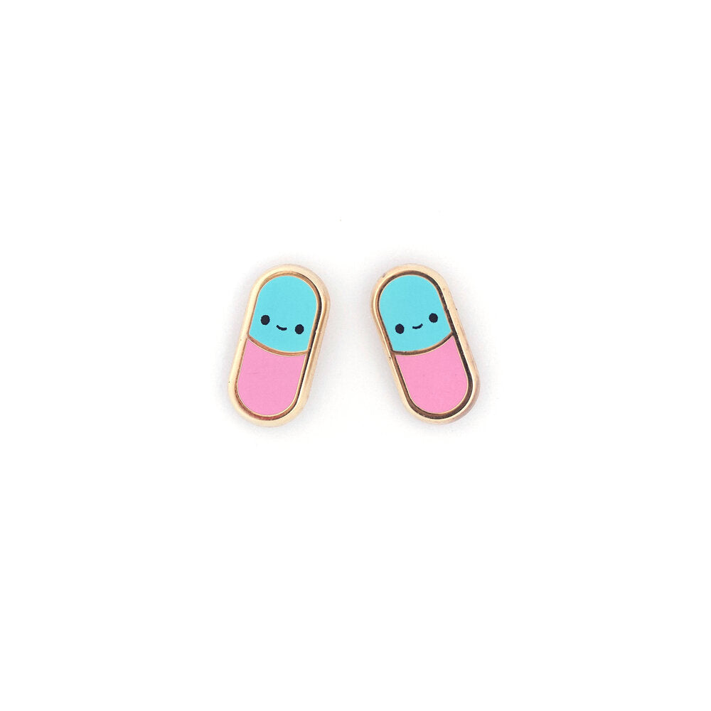 Happy Pill Earrings