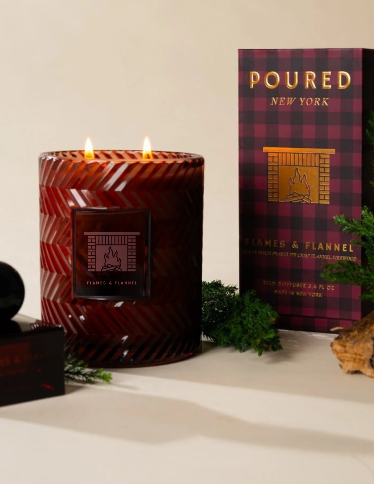 Flames & Flannel 22oz Candle