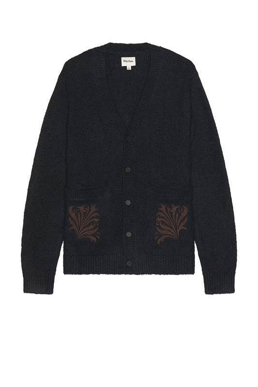 Heritage Bloom Cardigan - Midnight