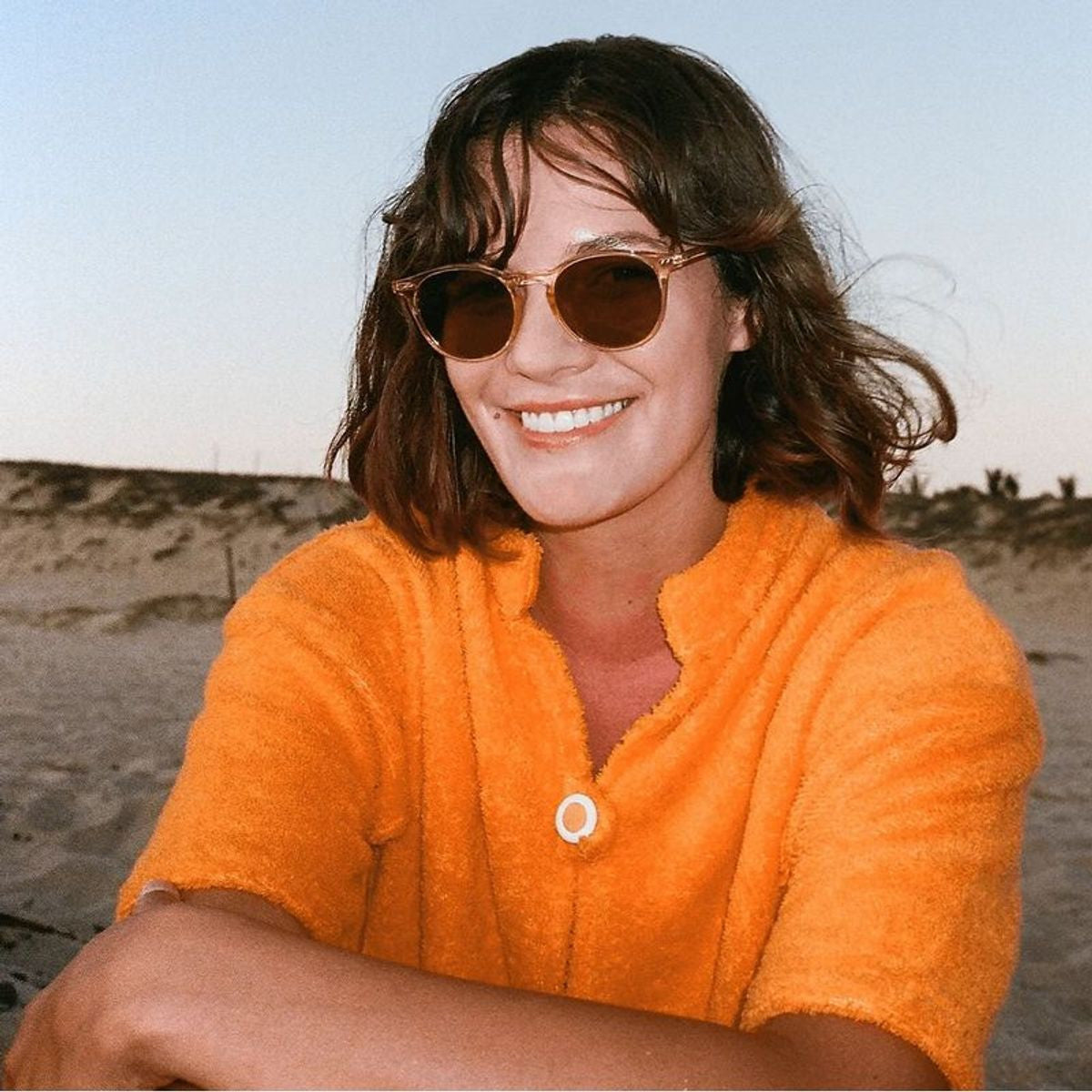 Basq Sunglasses Champagne Crystal/Suntan