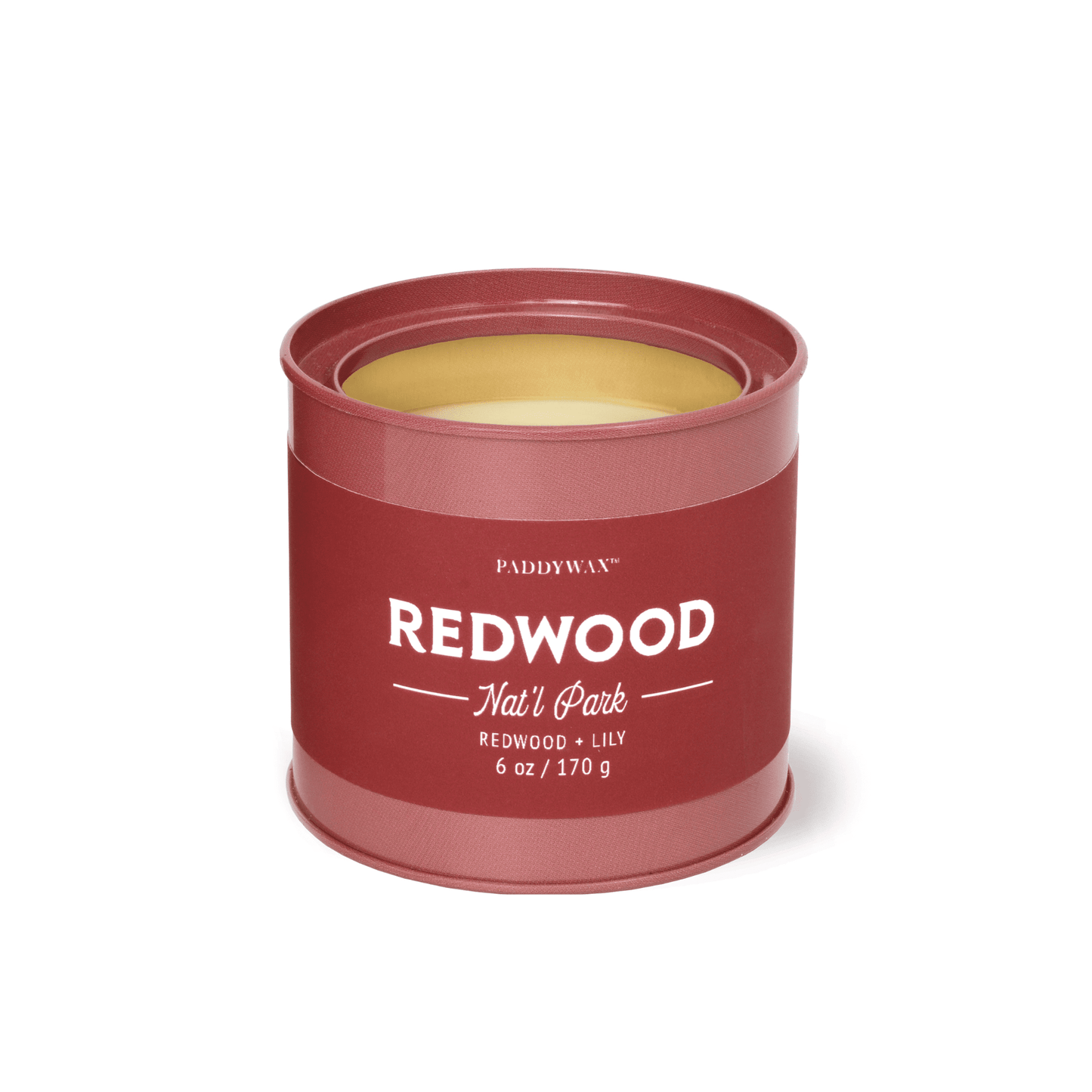 Parks 6oz Redwoods Red Glossy Tin