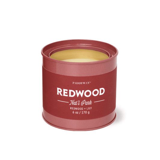 Parks 6oz Redwoods Red Glossy Tin
