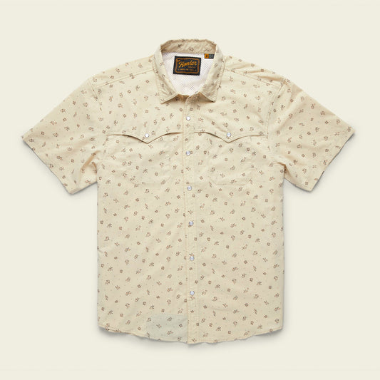 FINAL SALE - Open Country Tech Shirt - Guadalupe Floral : Brown Rice