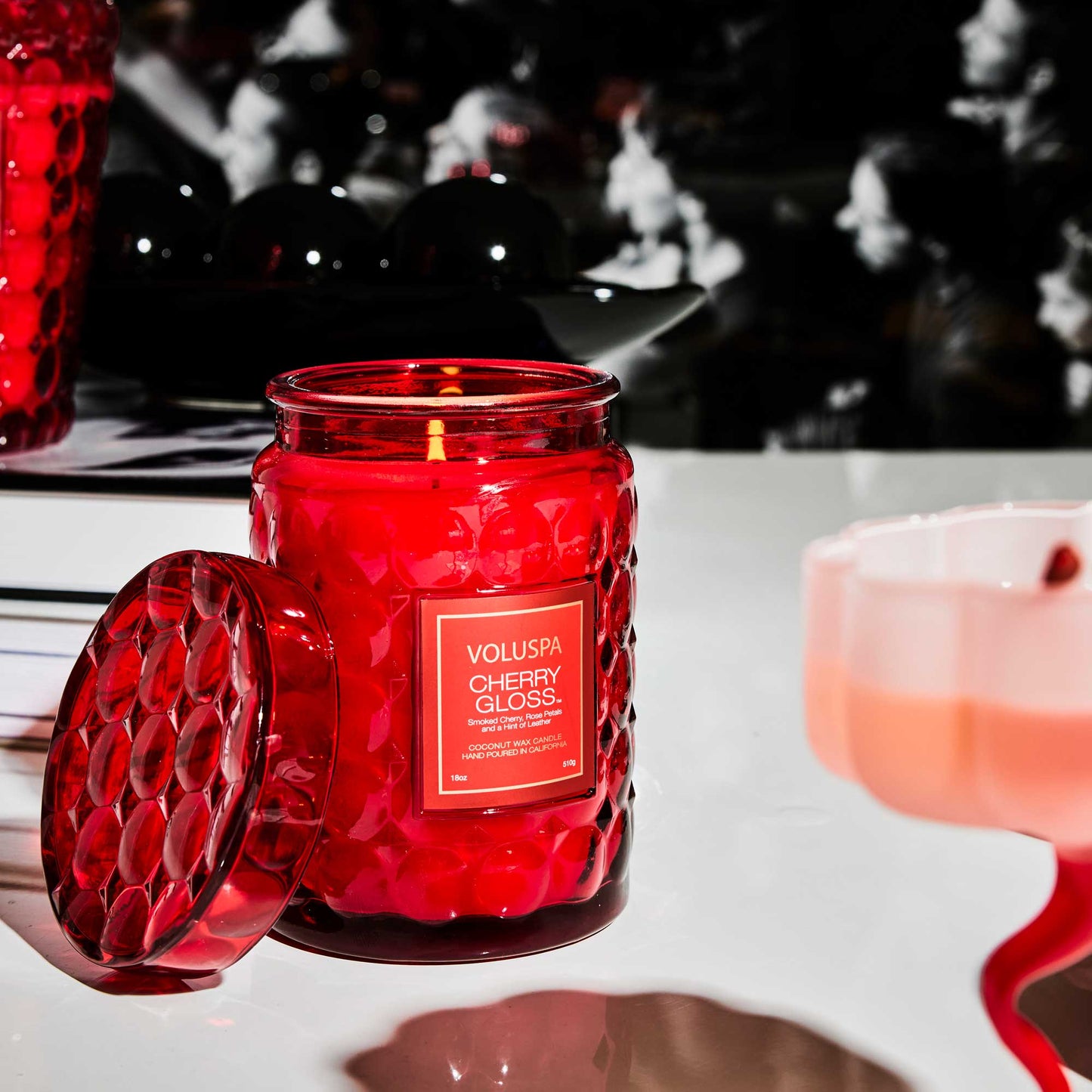 Large Jar Candle - Cherry Gloss