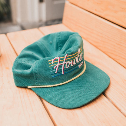 Howler Beach Club Snapback: Teal Corduroy
