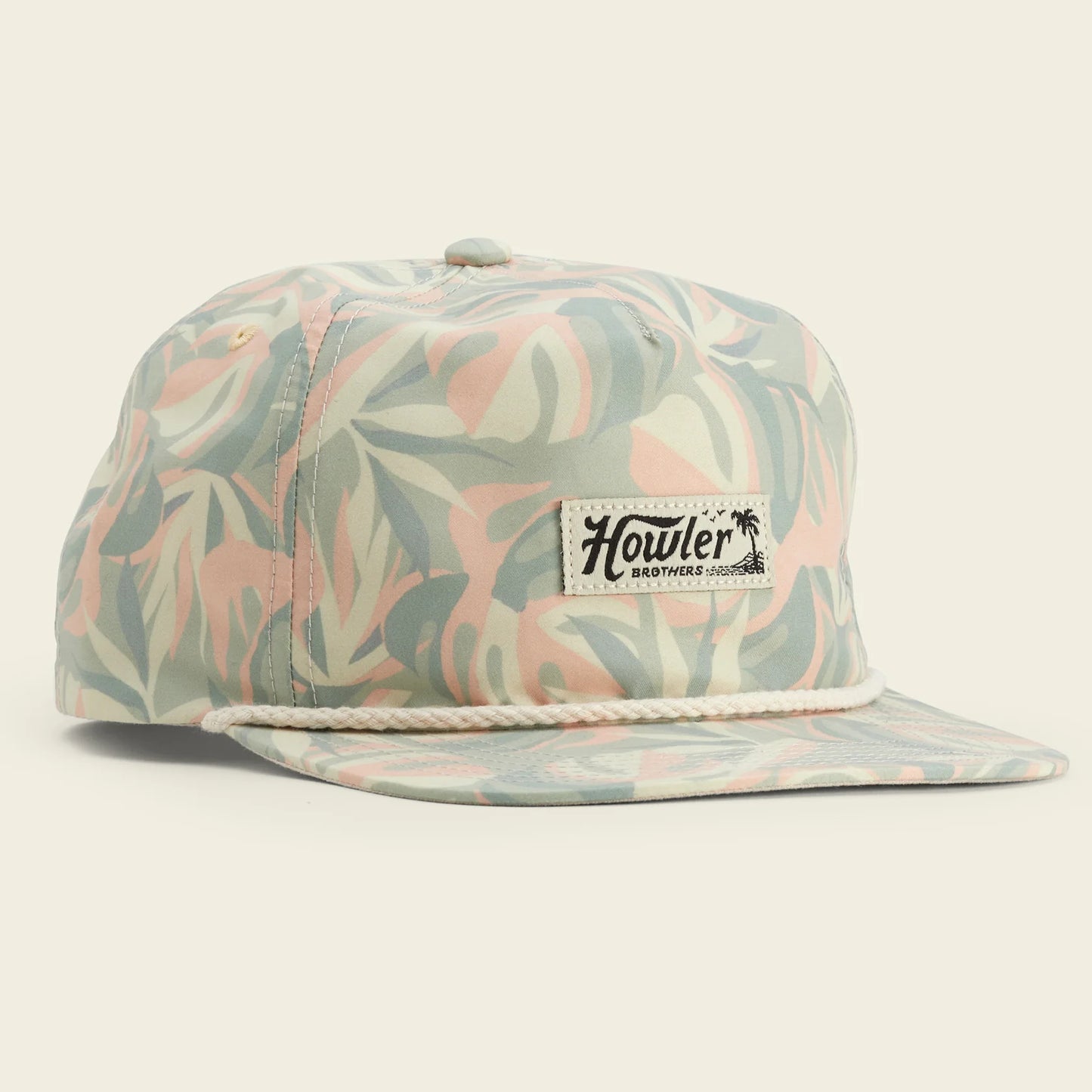 Monstera Mash Snapback: Sherbert