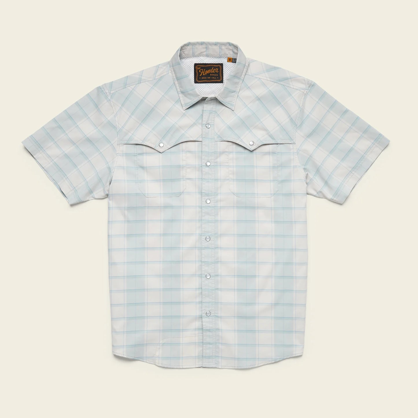 Open Country Tech Shirt - Braden Plaid: Chalk