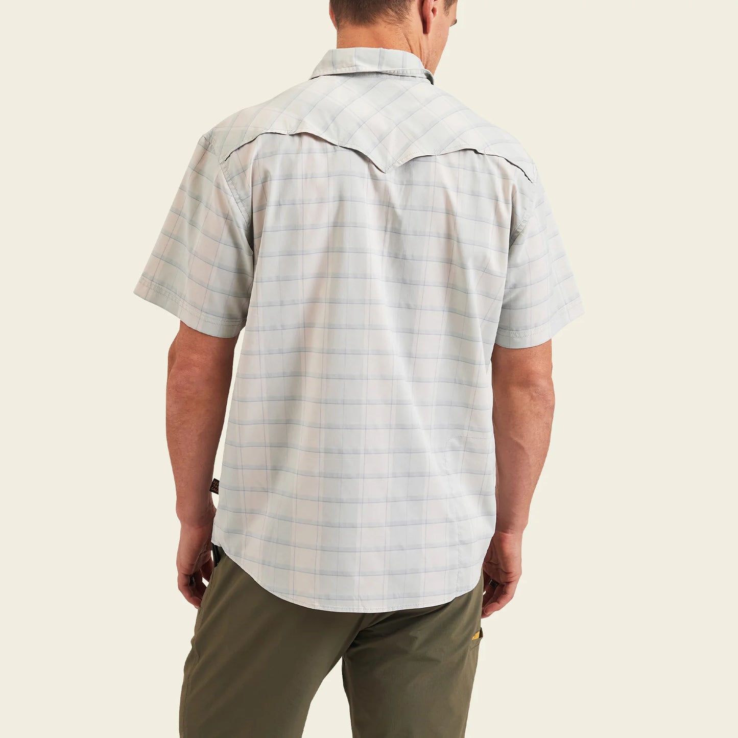 Open Country Tech Shirt - Braden Plaid: Chalk