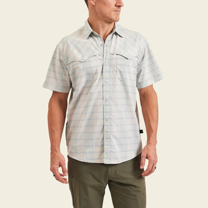 Open Country Tech Shirt - Braden Plaid: Chalk