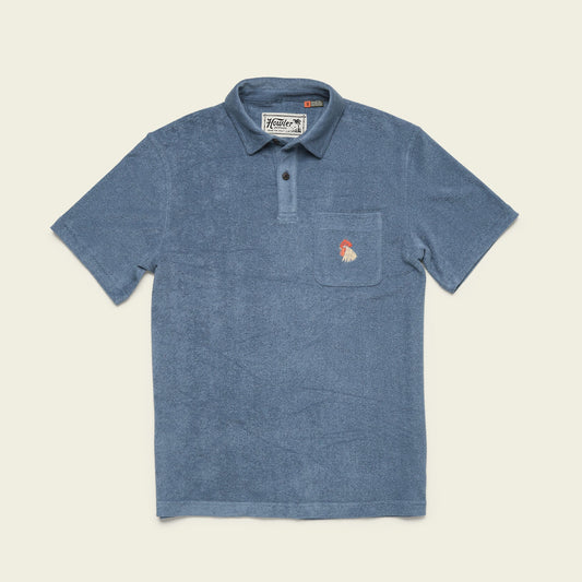 Plusherman Terry Polo:  Blue Mirage
