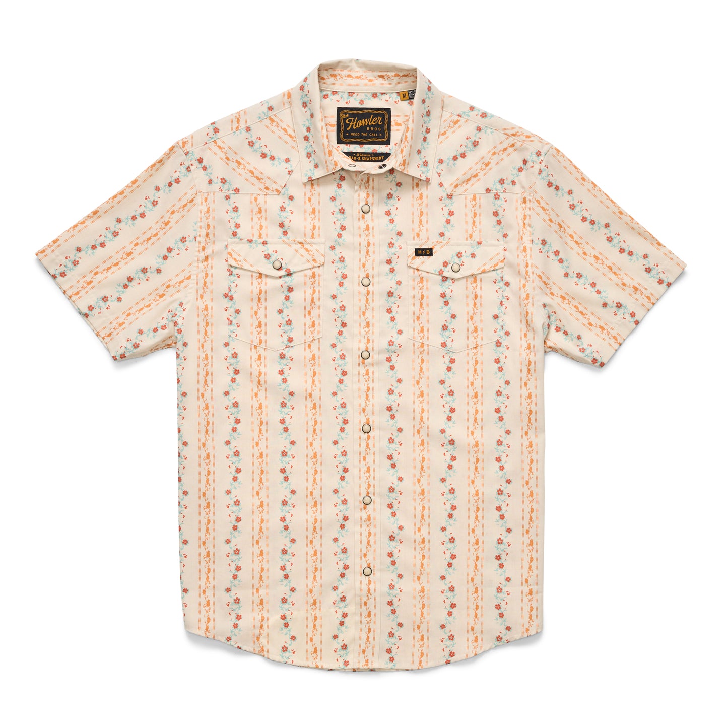 H Bar B Snapshirt - Hibiscus Ribbons