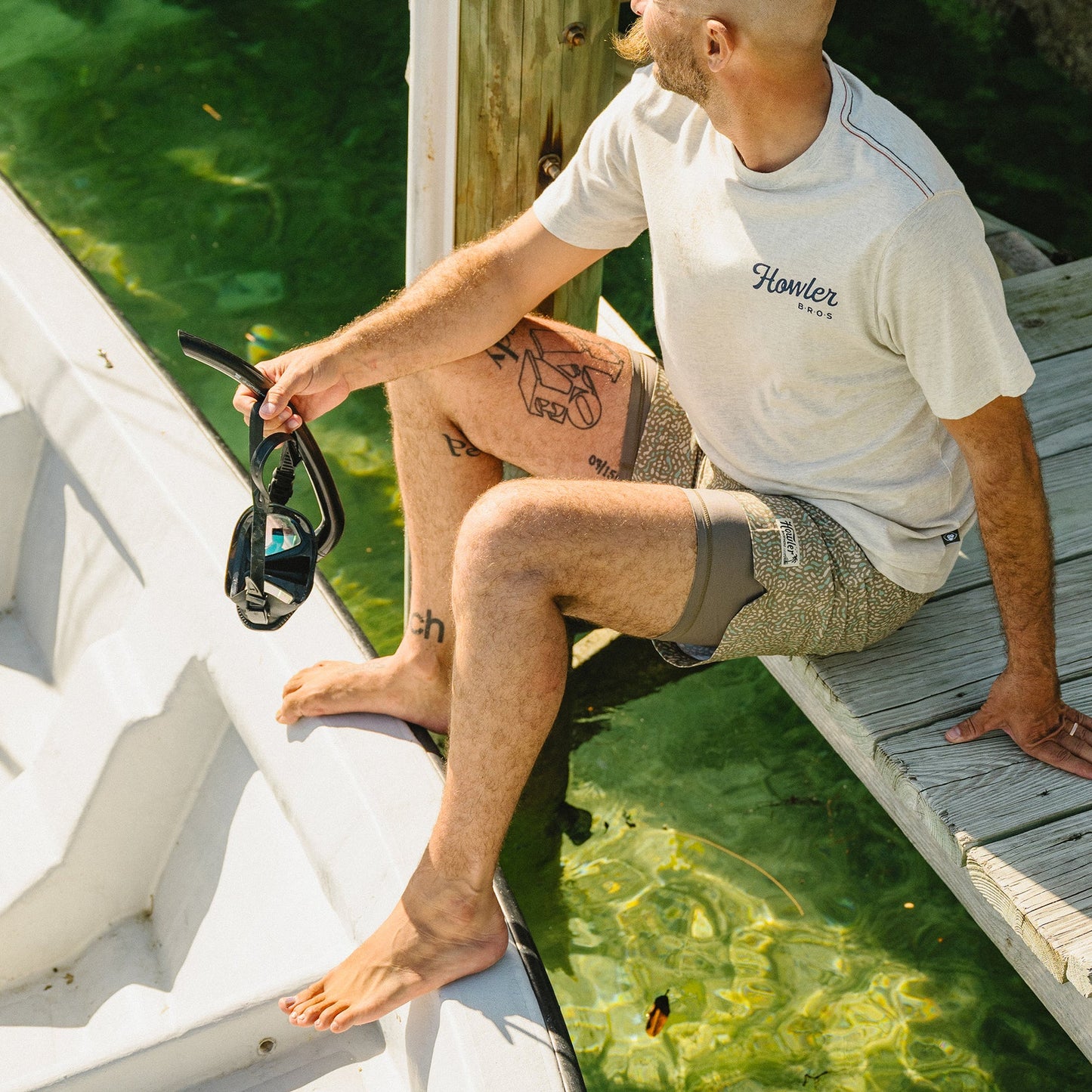 Deep Set Boardshorts - Pond Patterns : Mermaid