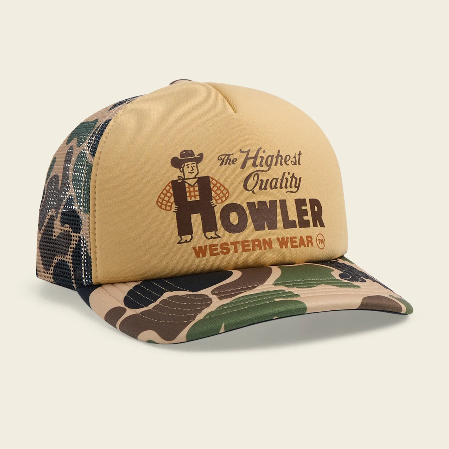 Western Wear Foam Dome - Khaki/Camo