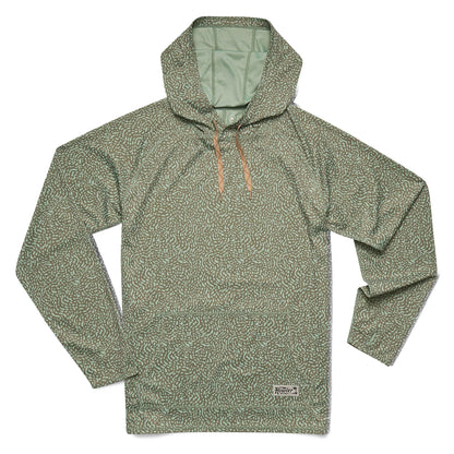 Loggerhead Hoodie - Pond Patterns - Mermaid