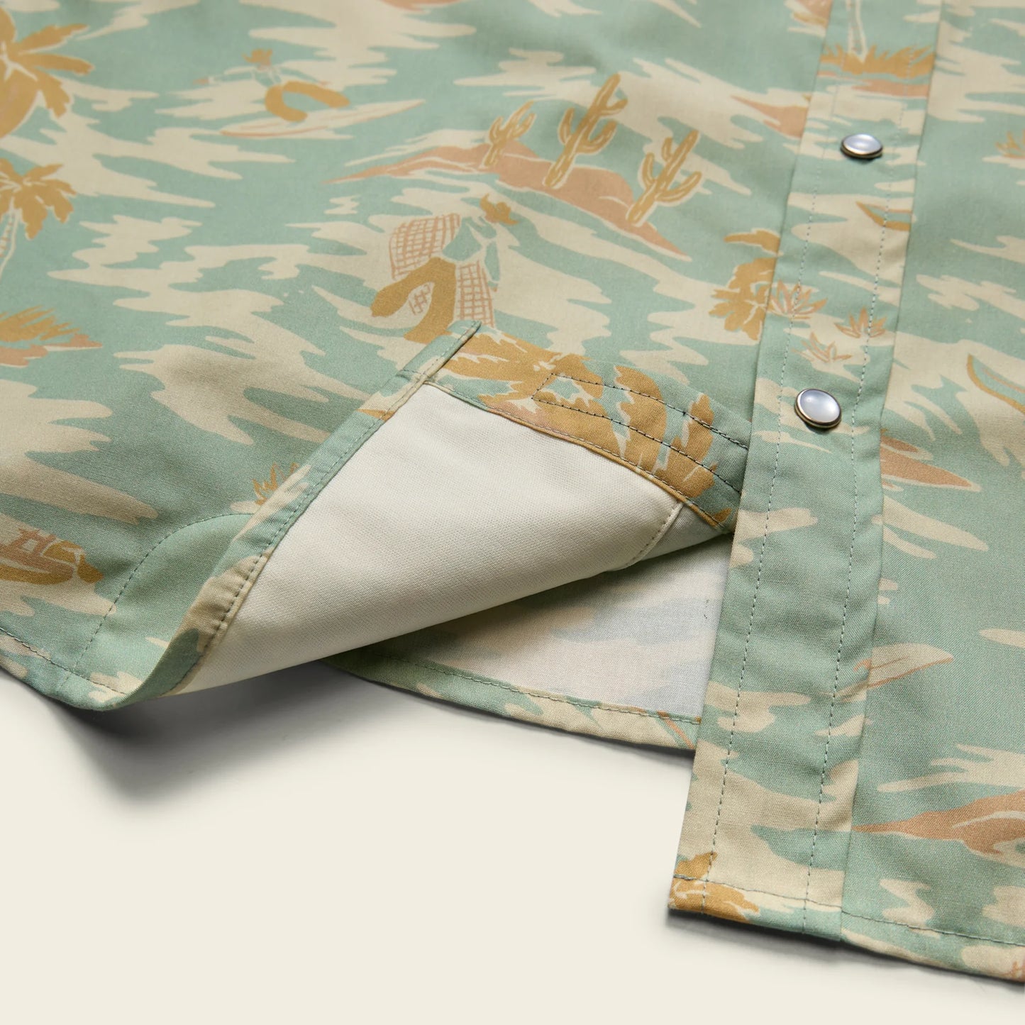 H Bar B Snapshirt - Dreamland - Seafoam