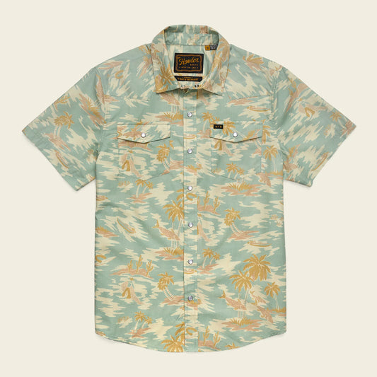 H Bar B Snapshirt - Dreamland - Seafoam