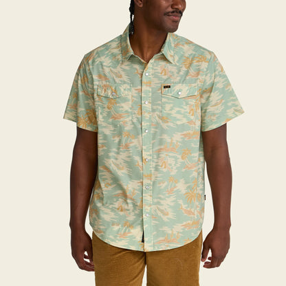 H Bar B Snapshirt - Dreamland - Seafoam