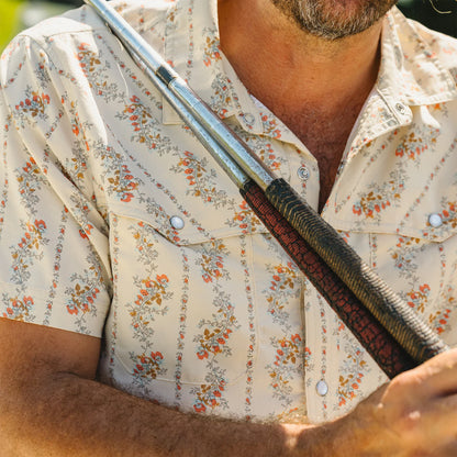 Open Country Tech Shirt - Grampa's Curtains - Natural