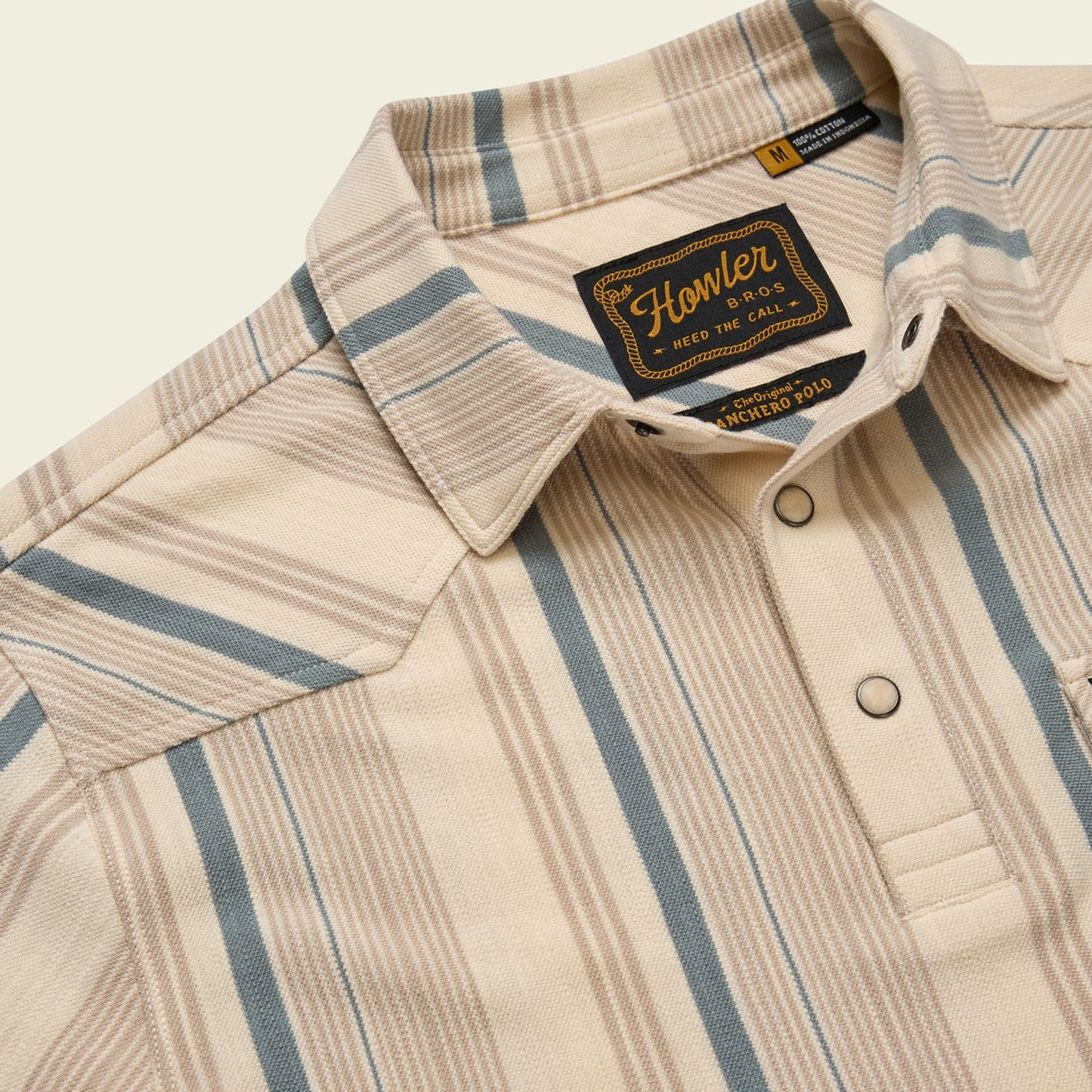 Ranchero Polo - Old Bill Stripe : Limestone