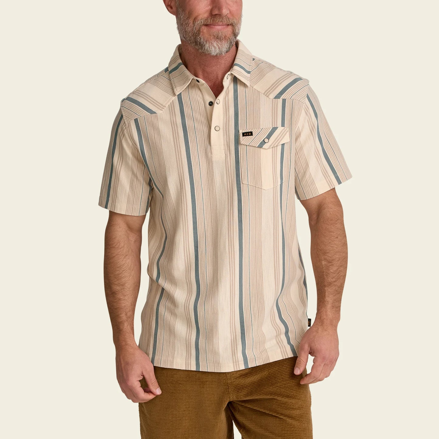 Ranchero Polo - Old Bill Stripe : Limestone