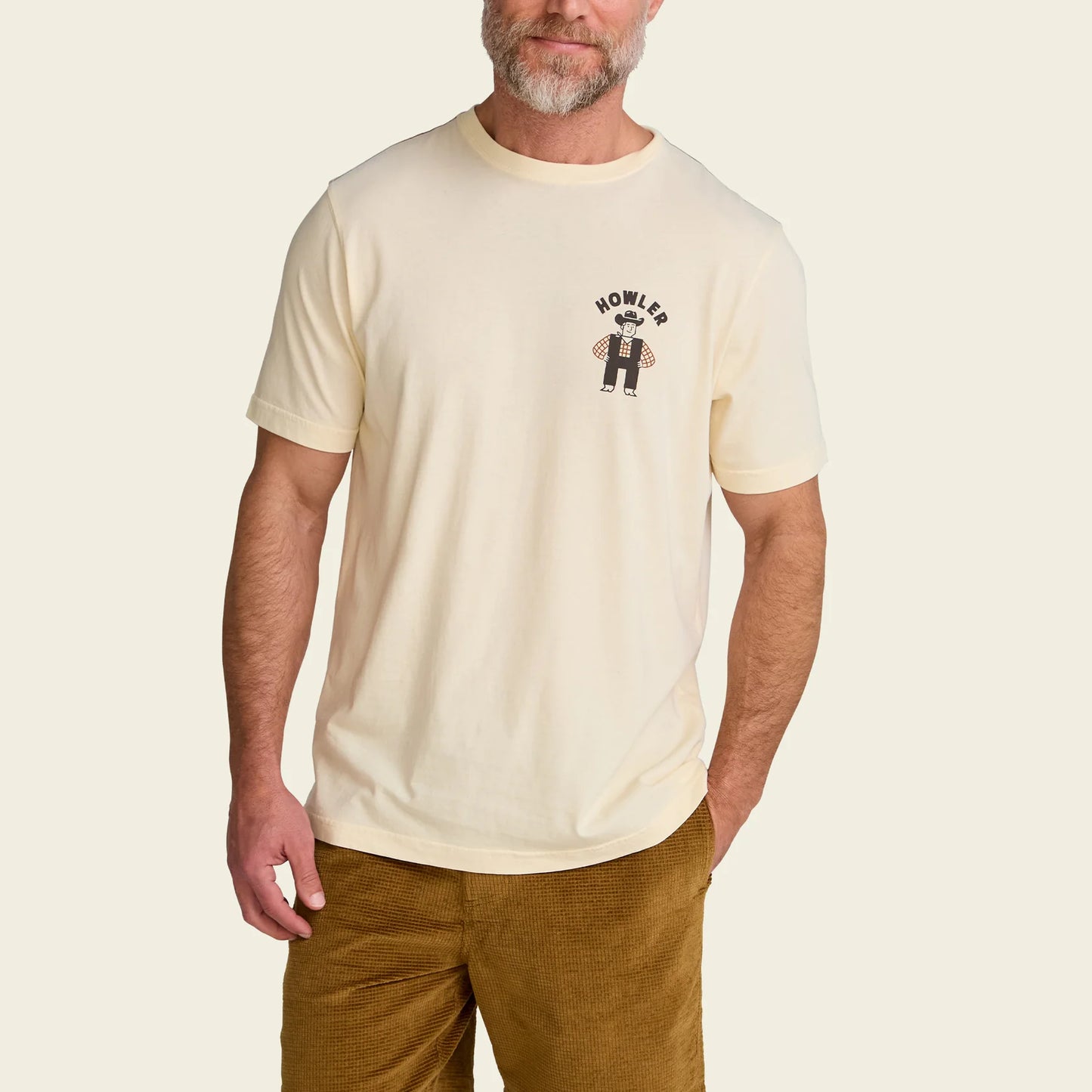 Western Wear Cotton T-Shirt - Natural
