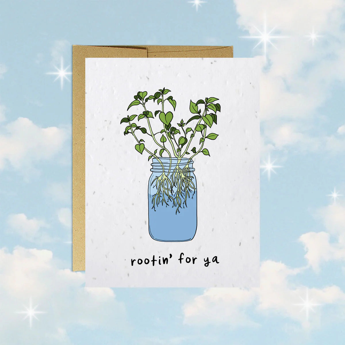 Rootin' For Ya - Plantable Puns Card