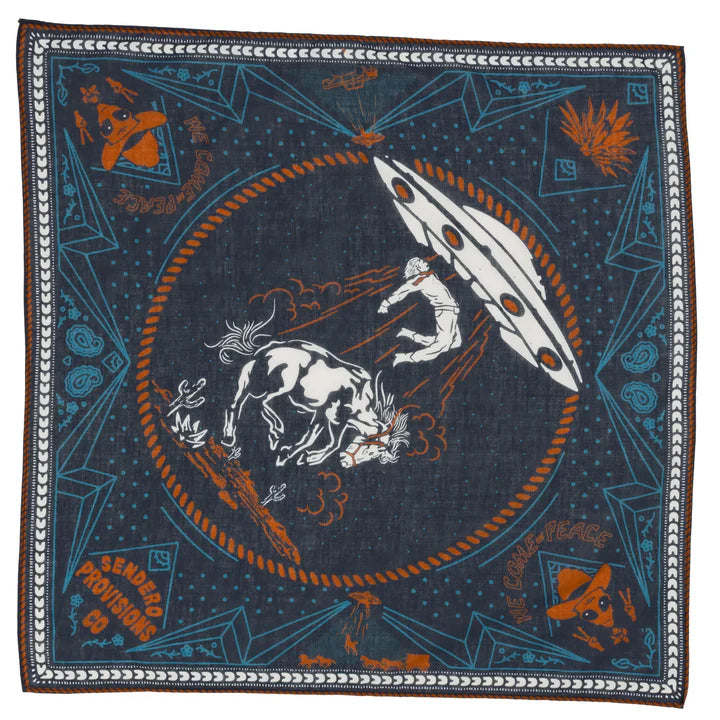 Charros & Aliens Bandana - Navy