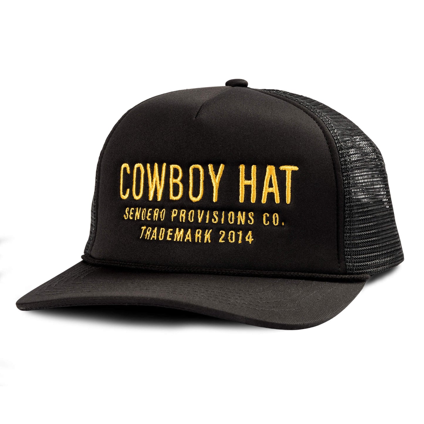 Cowboy Hat-Black/Gold